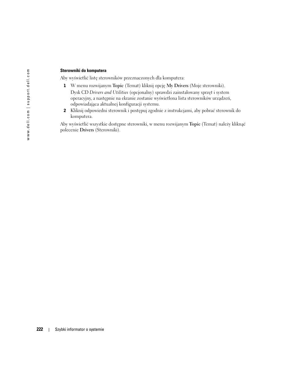 Dell OptiPlex GX280 User Manual | Page 222 / 260