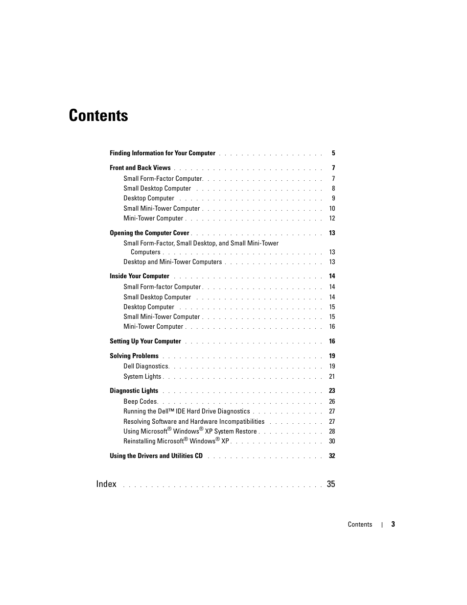 Dell OptiPlex GX280 User Manual | Page 3 / 260