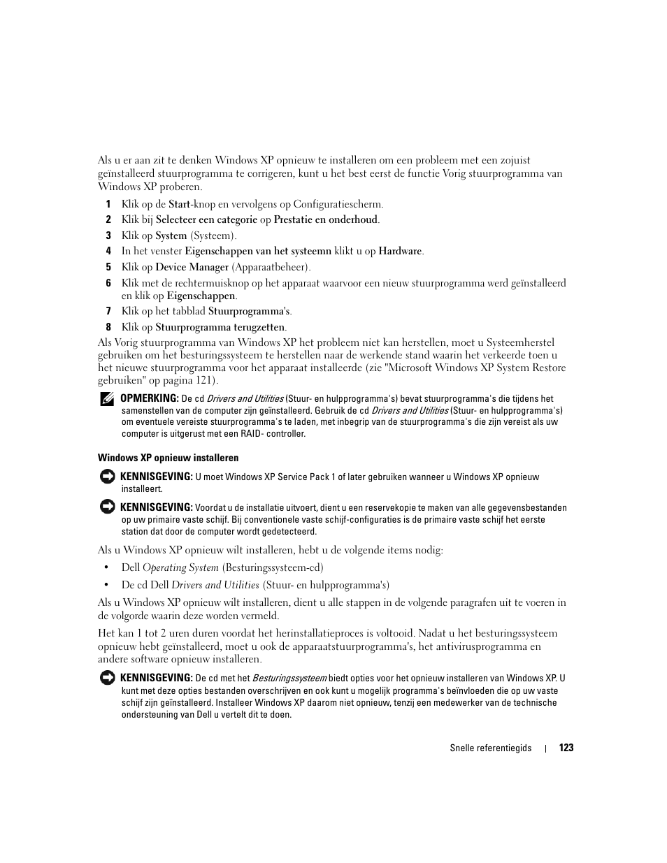 Dell OptiPlex 210L User Manual | Page 123 / 300