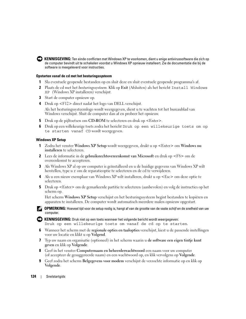 Dell OptiPlex 210L User Manual | Page 124 / 300