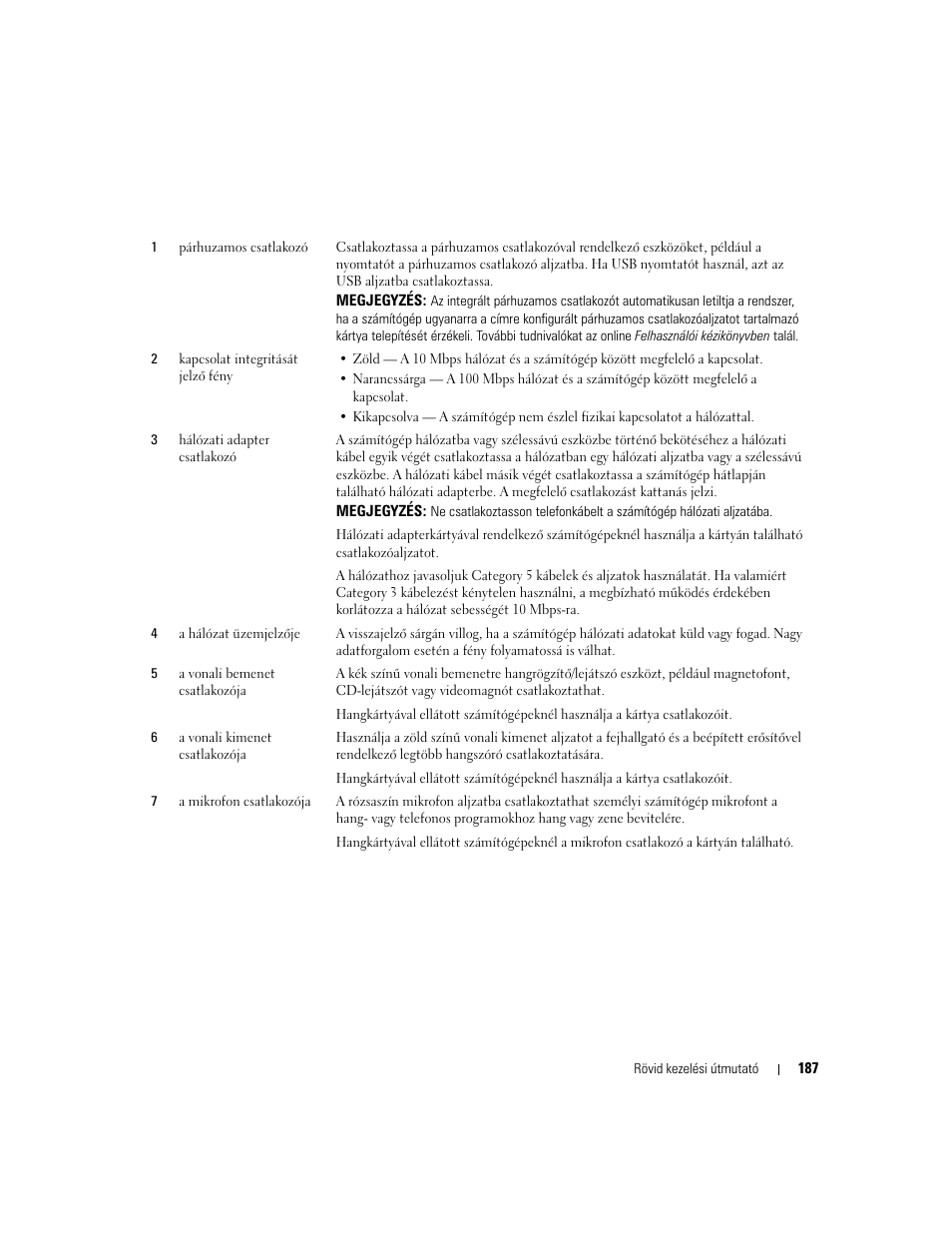 Dell OptiPlex 210L User Manual | Page 187 / 300