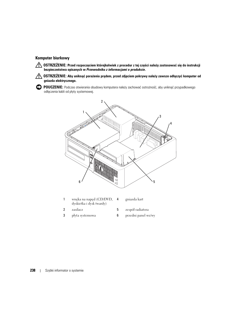 Komputer biurkowy | Dell OptiPlex 210L User Manual | Page 238 / 300