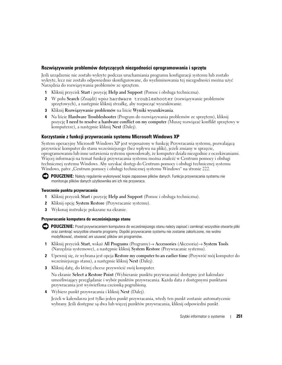 Dell OptiPlex 210L User Manual | Page 251 / 300