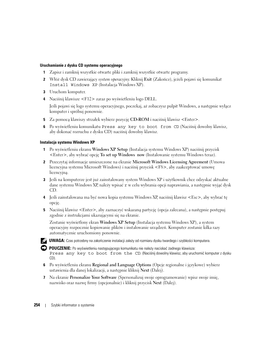 Dell OptiPlex 210L User Manual | Page 254 / 300