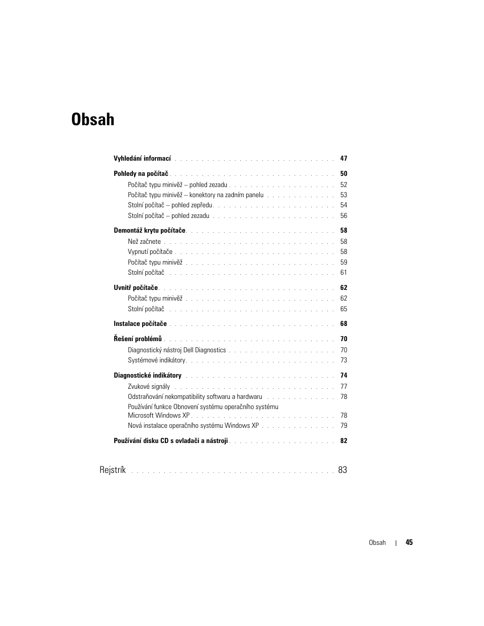 Dell OptiPlex 210L User Manual | Page 45 / 300