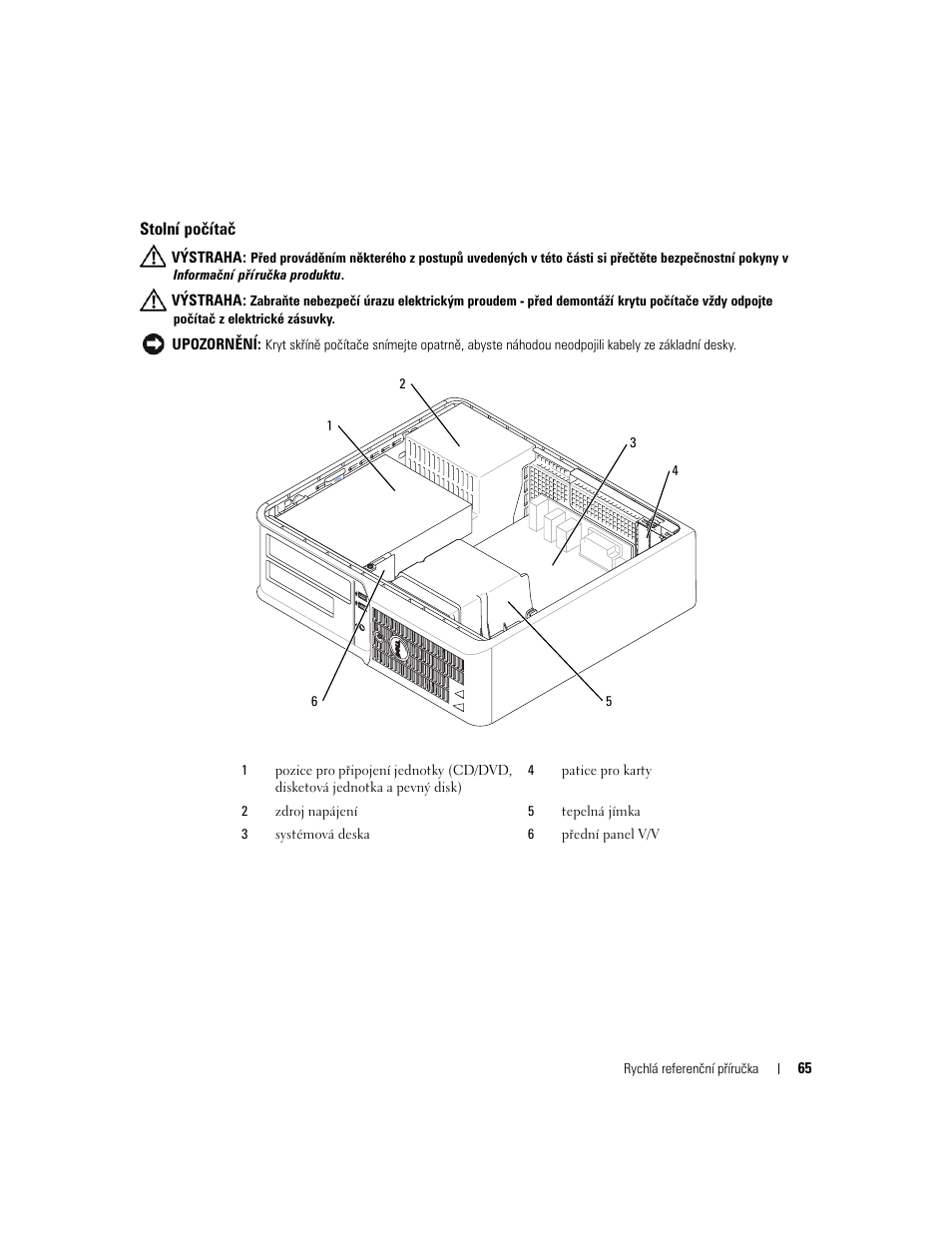 Stolní počítač | Dell OptiPlex 210L User Manual | Page 65 / 300