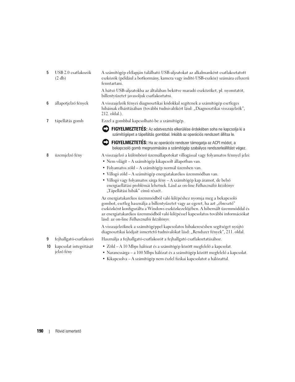 Dell OptiPlex 320 User Manual | Page 190 / 312