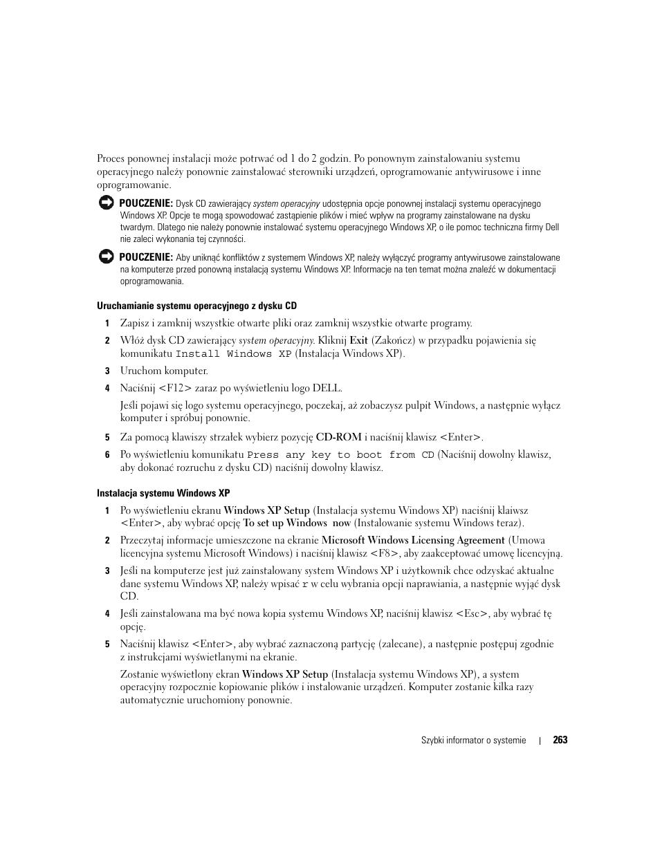 Dell OptiPlex 320 User Manual | Page 263 / 312