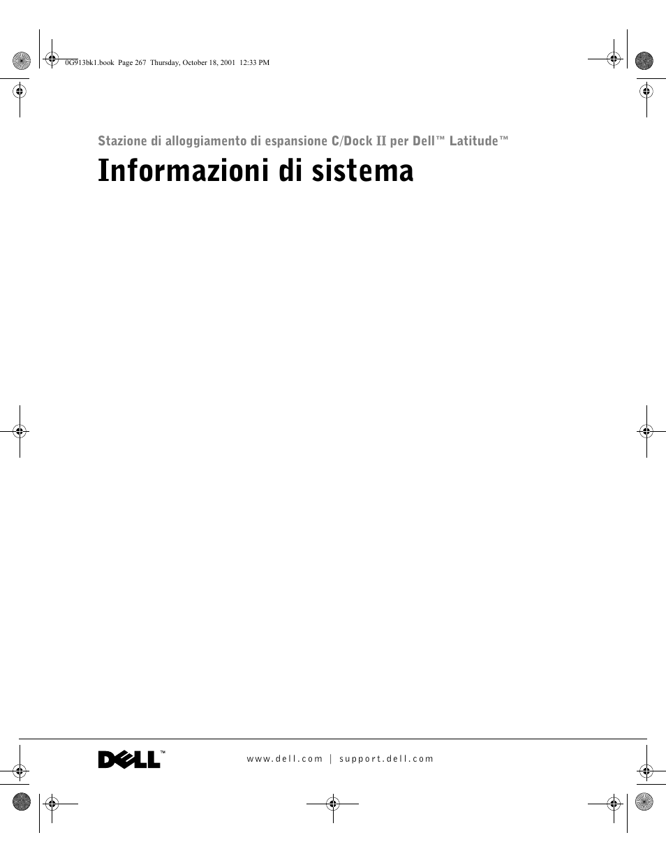 Informazioni di sistema | Dell C/Dock II Expansion Station User Manual | Page 269 / 532