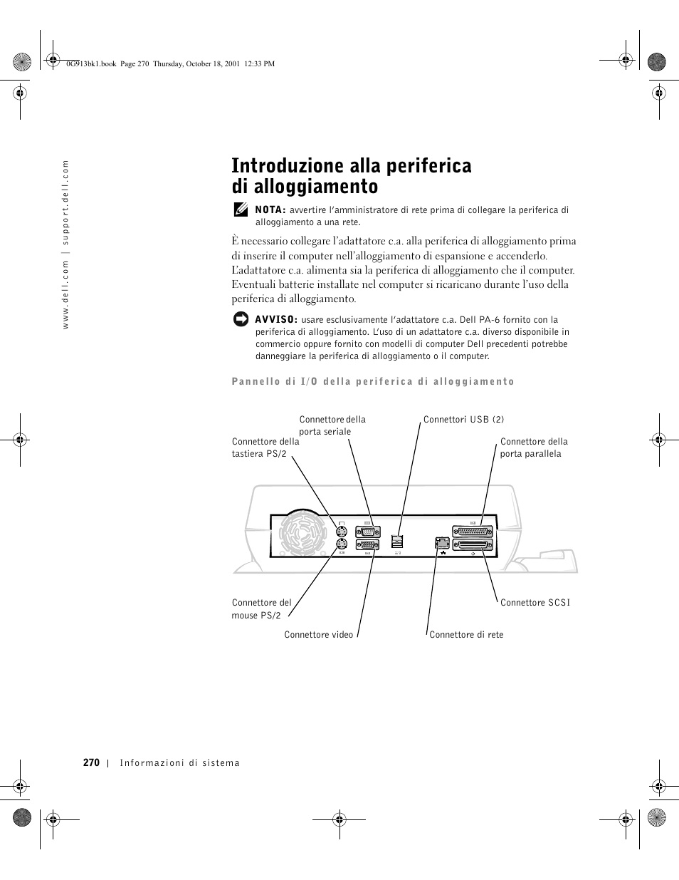 Introduzione alla periferica di alloggiamento | Dell C/Dock II Expansion Station User Manual | Page 272 / 532