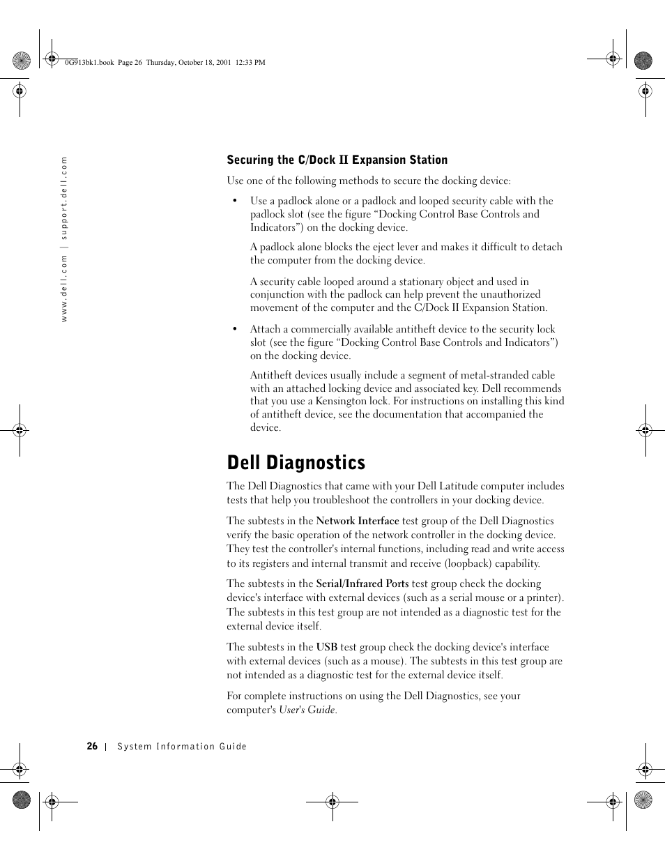 Dell diagnostics | Dell C/Dock II Expansion Station User Manual | Page 28 / 532