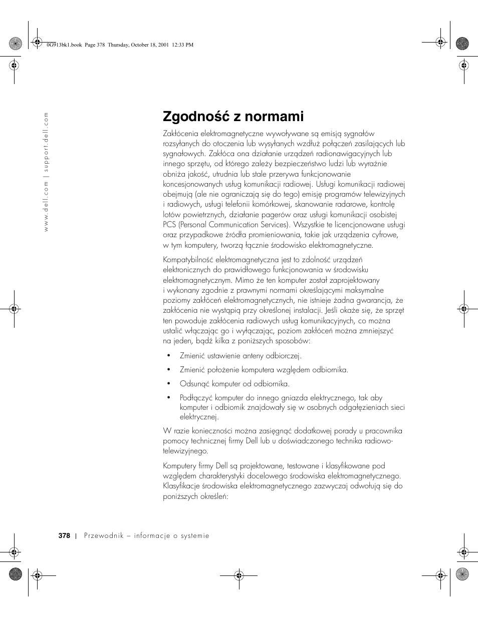 Zgodność z normami | Dell C/Dock II Expansion Station User Manual | Page 380 / 532