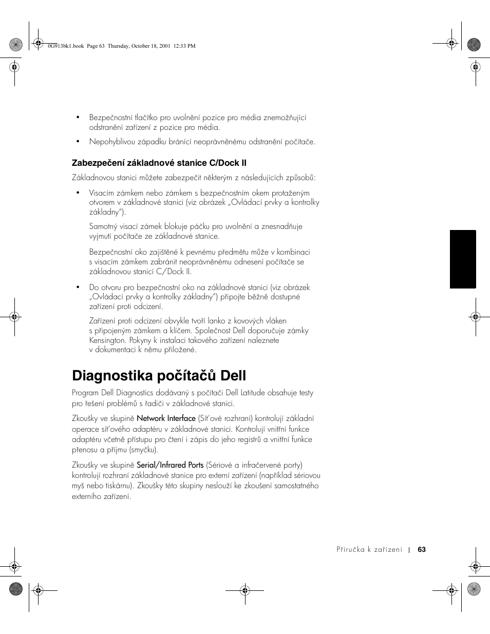 Diagnostika počítačů dell | Dell C/Dock II Expansion Station User Manual | Page 65 / 532