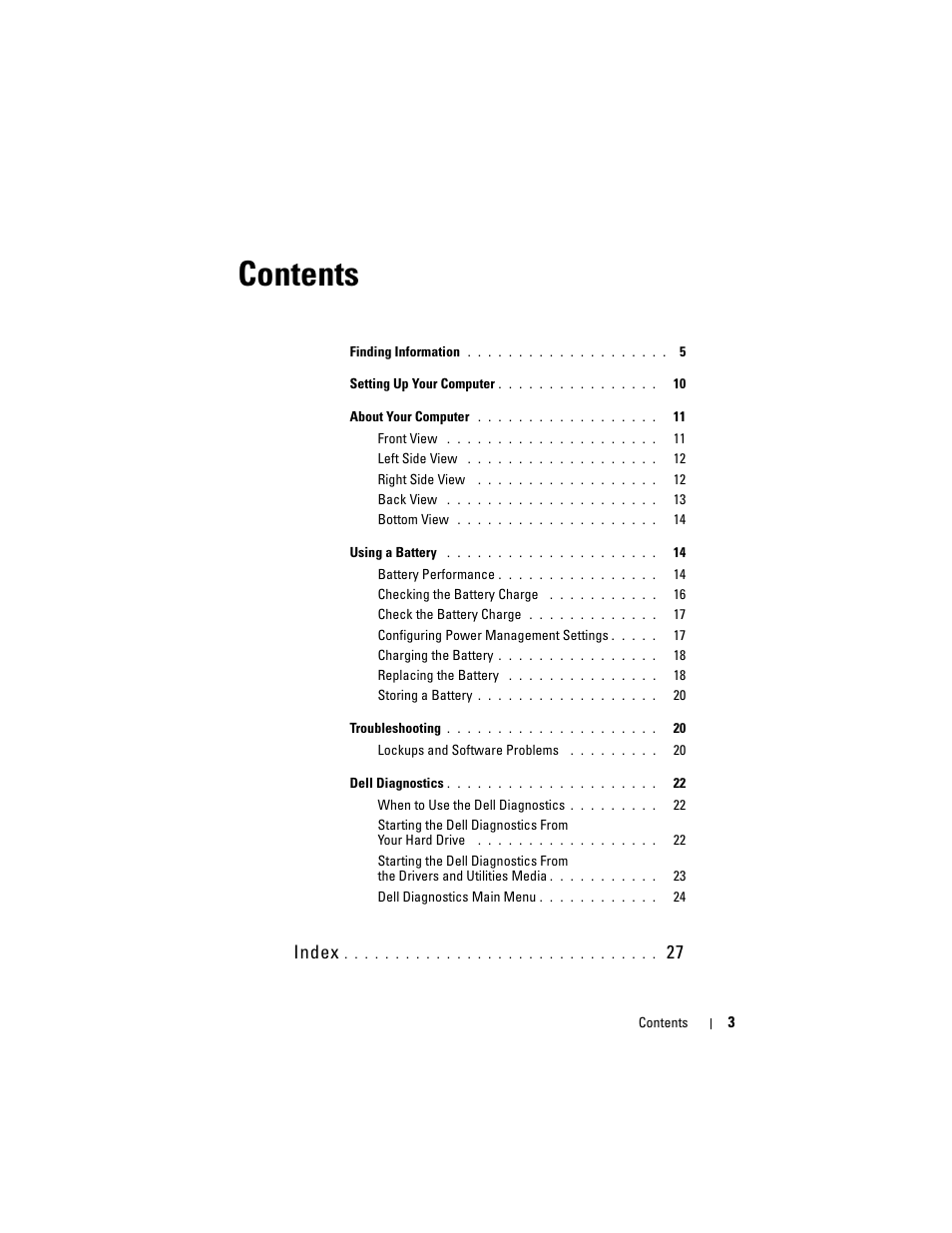 Dell Latitude D430 (Mid 2007) User Manual | Page 3 / 244