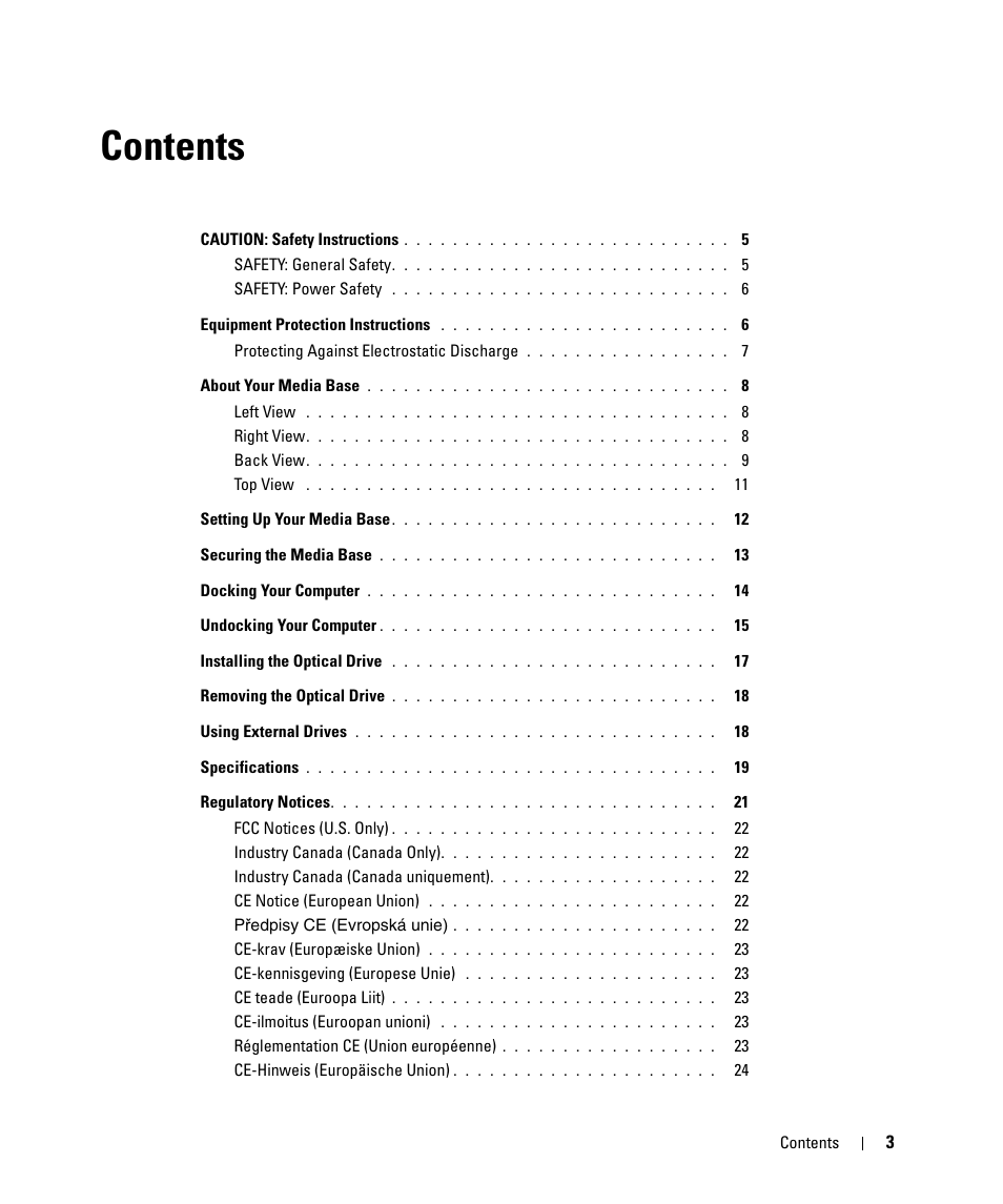 Dell Latitude D430 (Mid 2007) User Manual | Page 5 / 250