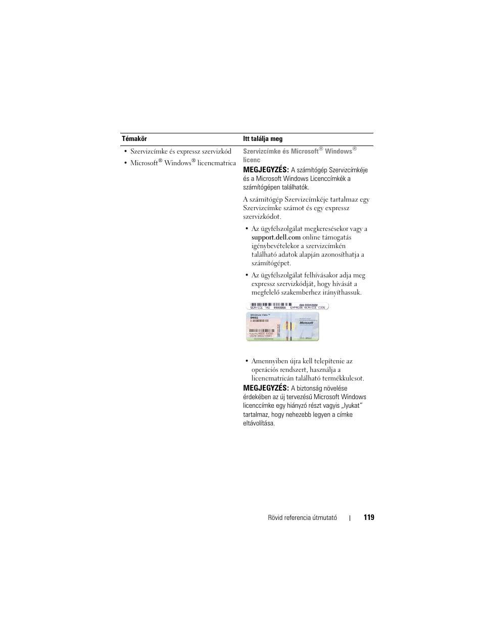 Dell Latitude D530 (Early 2008) User Manual | Page 119 / 232