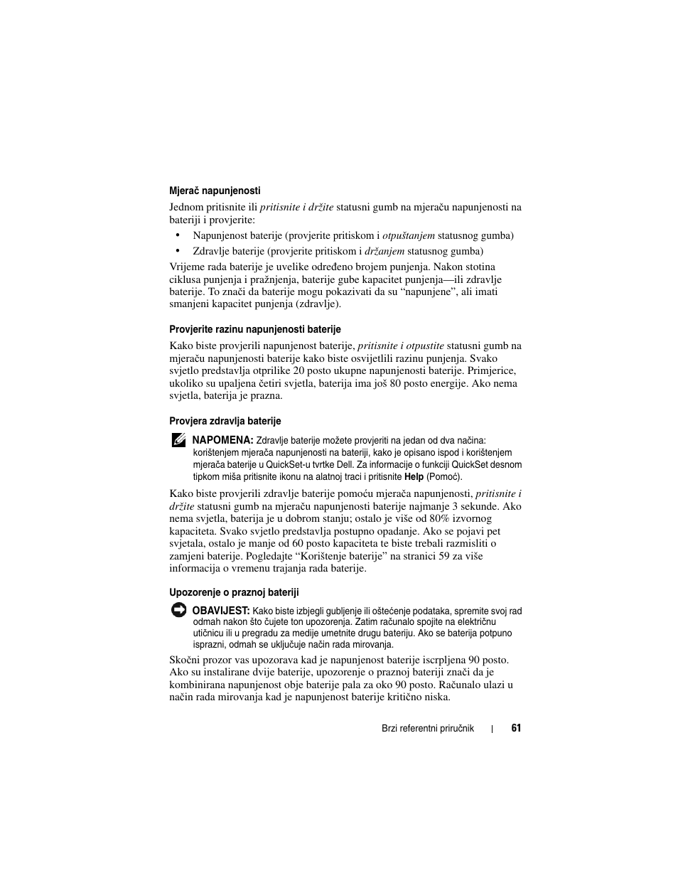 Dell Latitude D530 (Early 2008) User Manual | Page 61 / 232