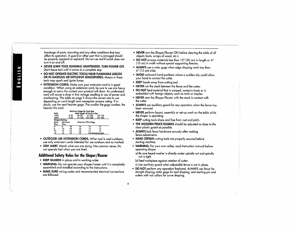 Additional safety rules for the shoper/router | Black & Decker SR650 User Manual | Page 4 / 14