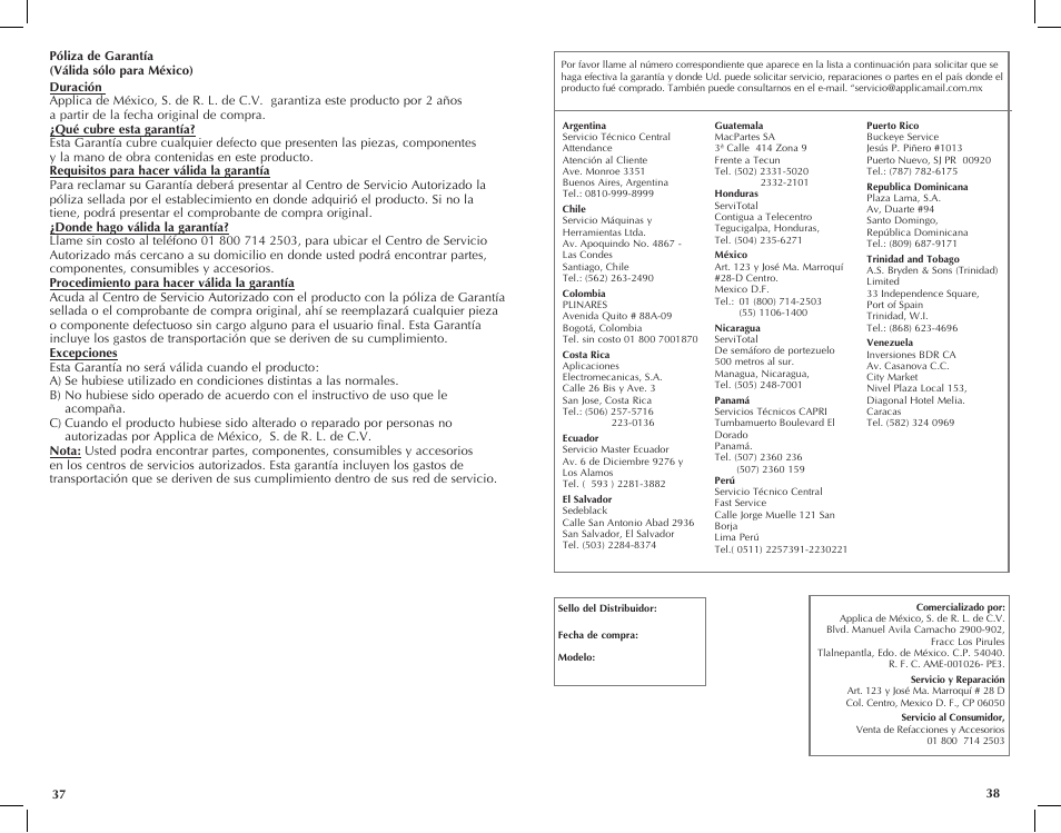 Black & Decker HS1150 User Manual | Page 20 / 21