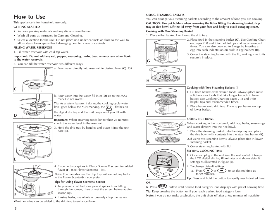 How to use | Black & Decker HS1150 User Manual | Page 4 / 21