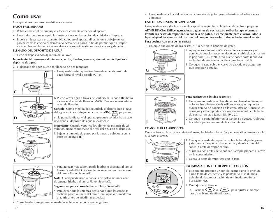 Como usar | Black & Decker HS1150 User Manual | Page 9 / 21