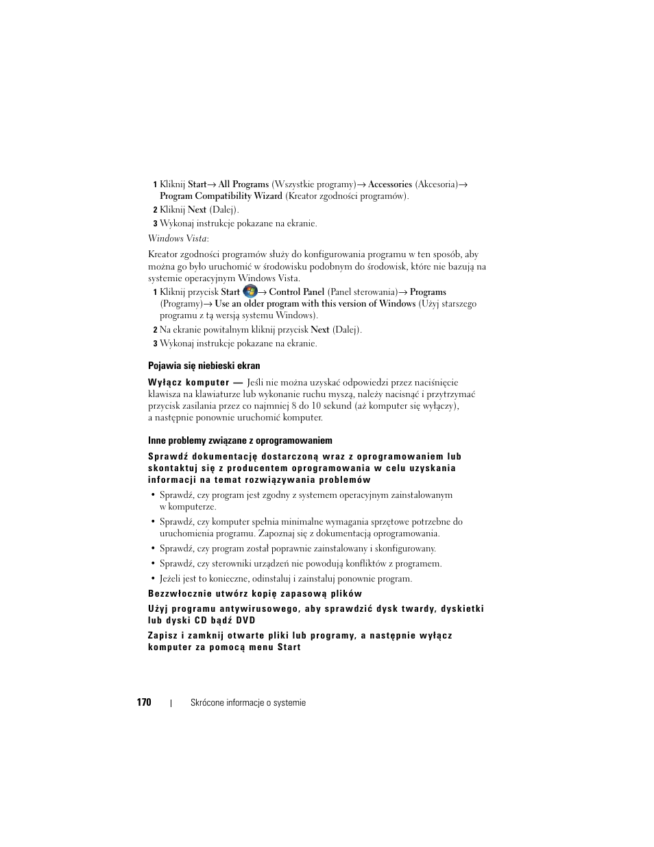 Dell Precision M6300 (Late 2007) User Manual | Page 170 / 266