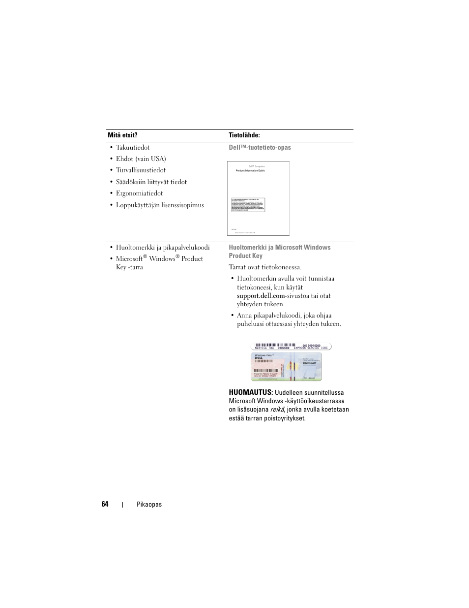 Dell Precision M6300 (Late 2007) User Manual | Page 64 / 266