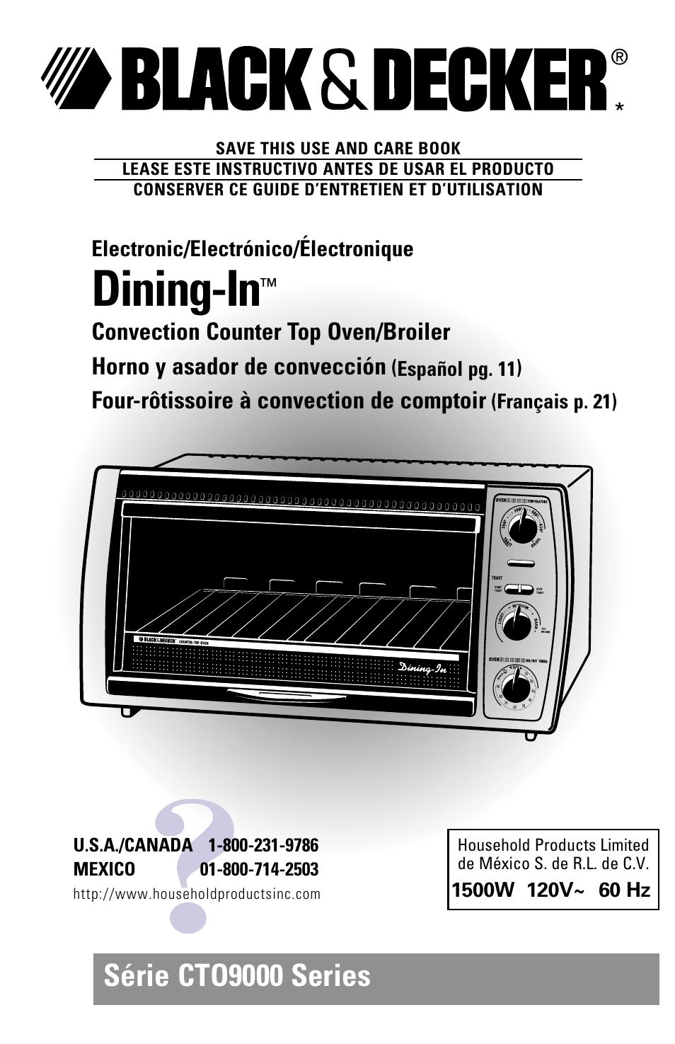 Black & Decker CTO9000 User Manual | 32 pages
