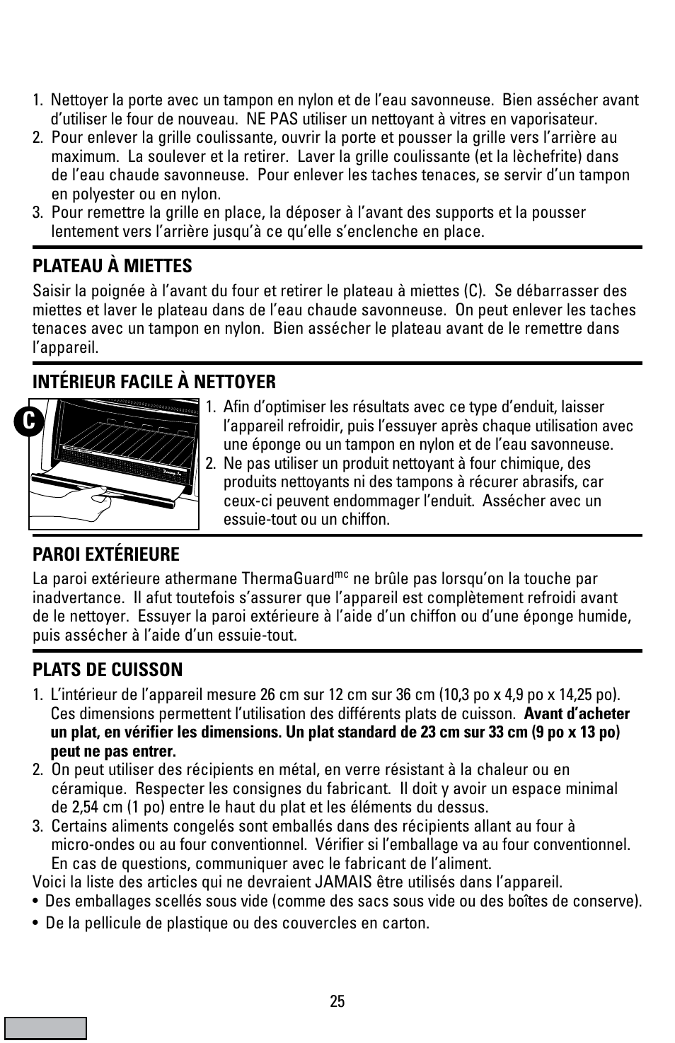 Black & Decker CTO9000 User Manual | Page 25 / 32