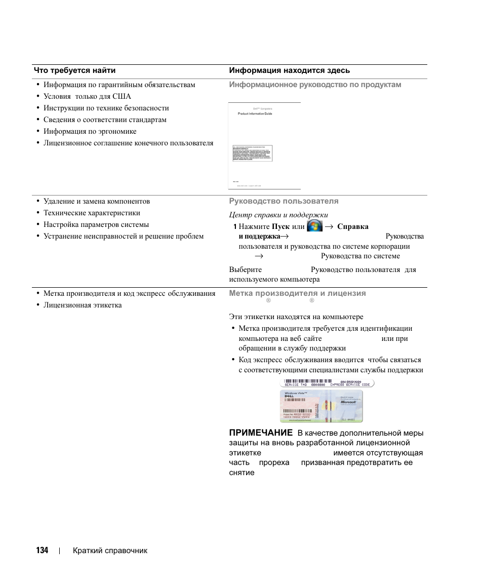 Dell Latitude D630 ATG (Mid 2007) User Manual | Page 134 / 178