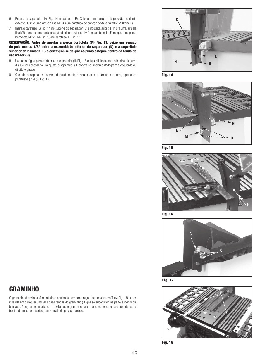 Graminho | Black & Decker BT1800 User Manual | Page 26 / 52