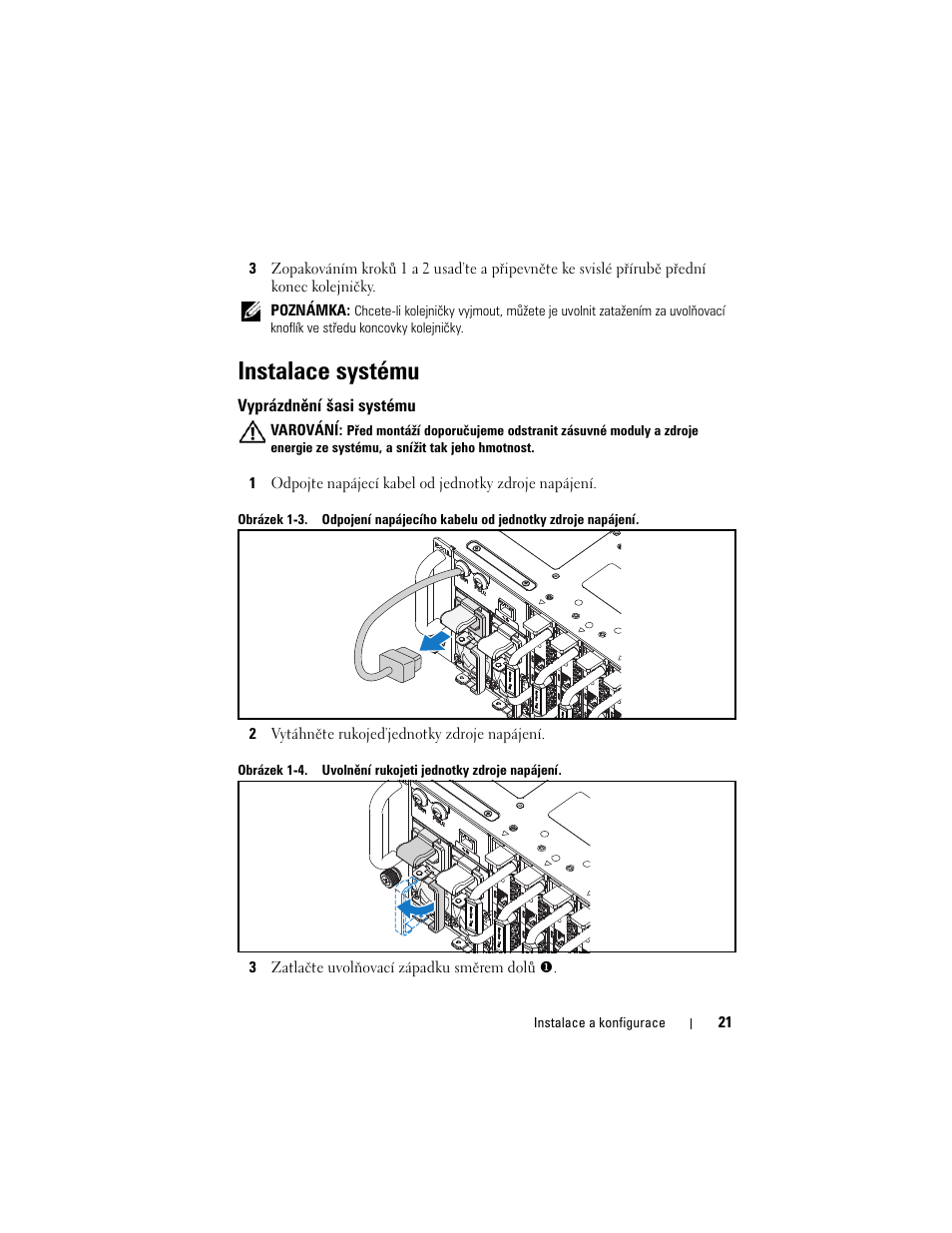 Instalace systému | Dell PowerEdge C5230 User Manual | Page 23 / 156