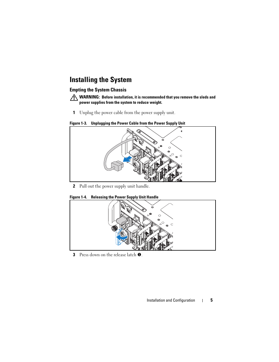 Installing the system | Dell PowerEdge C5230 User Manual | Page 7 / 156