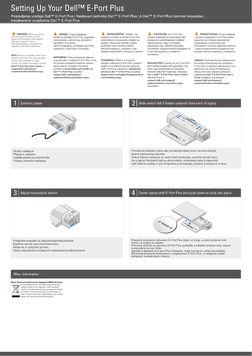 Dell E-Port Plus User Manual | 2 pages