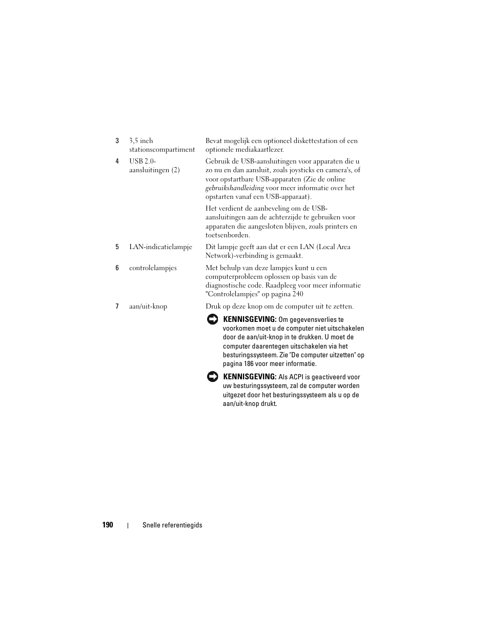 Dell OptiPlex 755 User Manual | Page 190 / 622