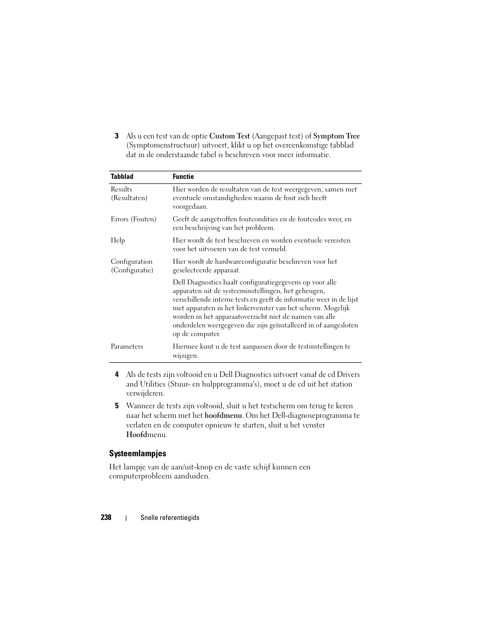 Systeemlampjes | Dell OptiPlex 755 User Manual | Page 238 / 622