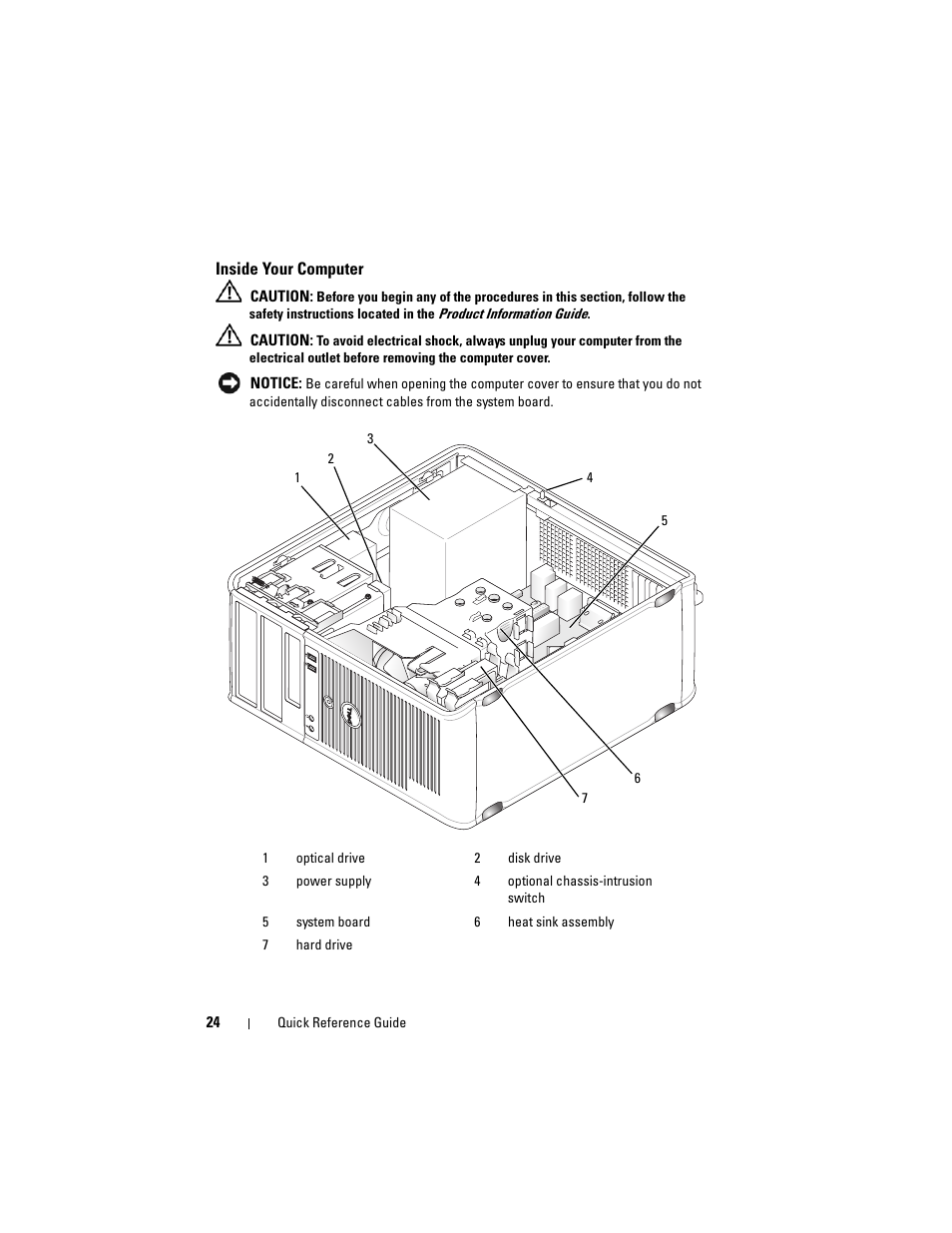 Inside your computer | Dell OptiPlex 755 User Manual | Page 24 / 622