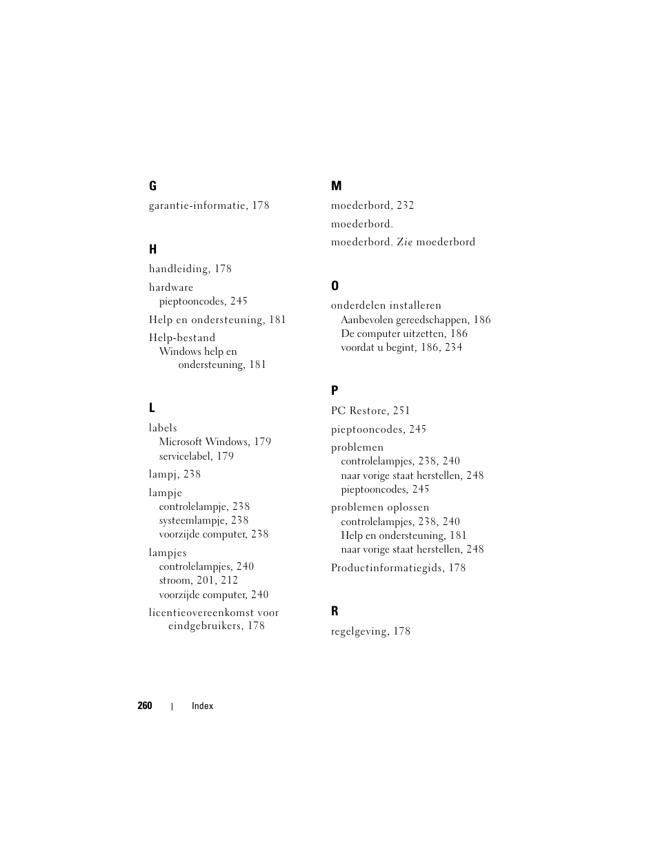 Dell OptiPlex 755 User Manual | Page 260 / 622