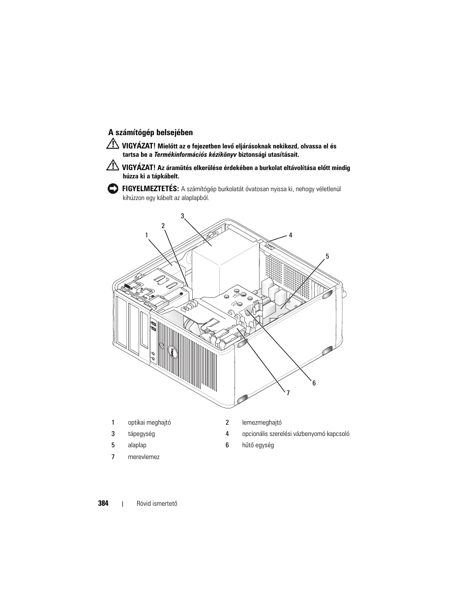 A számítógép belsejében | Dell OptiPlex 755 User Manual | Page 384 / 622