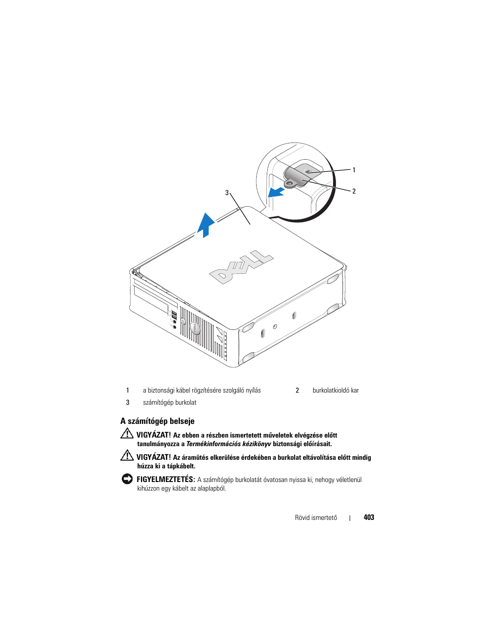A számítógép belseje | Dell OptiPlex 755 User Manual | Page 403 / 622