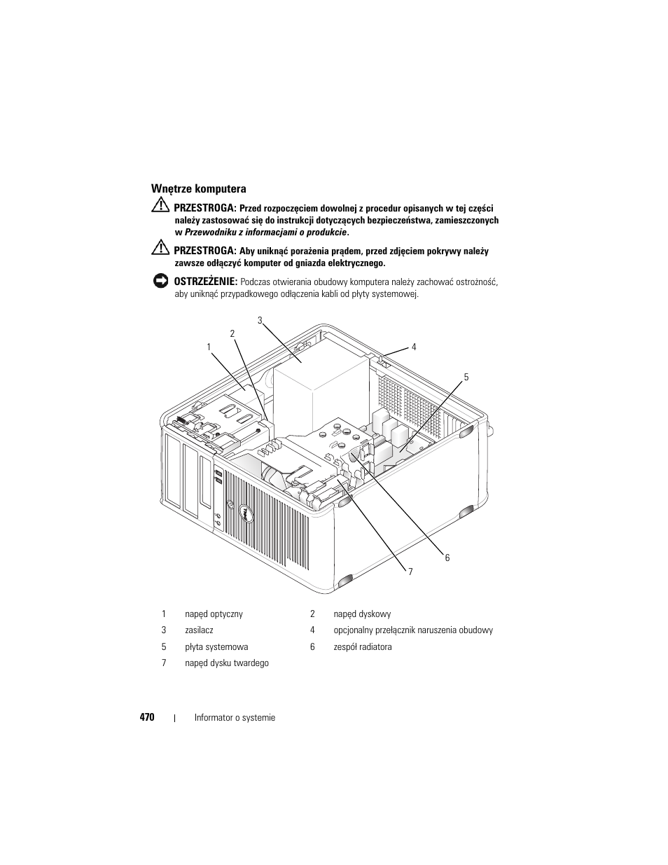 Wnętrze komputera | Dell OptiPlex 755 User Manual | Page 470 / 622
