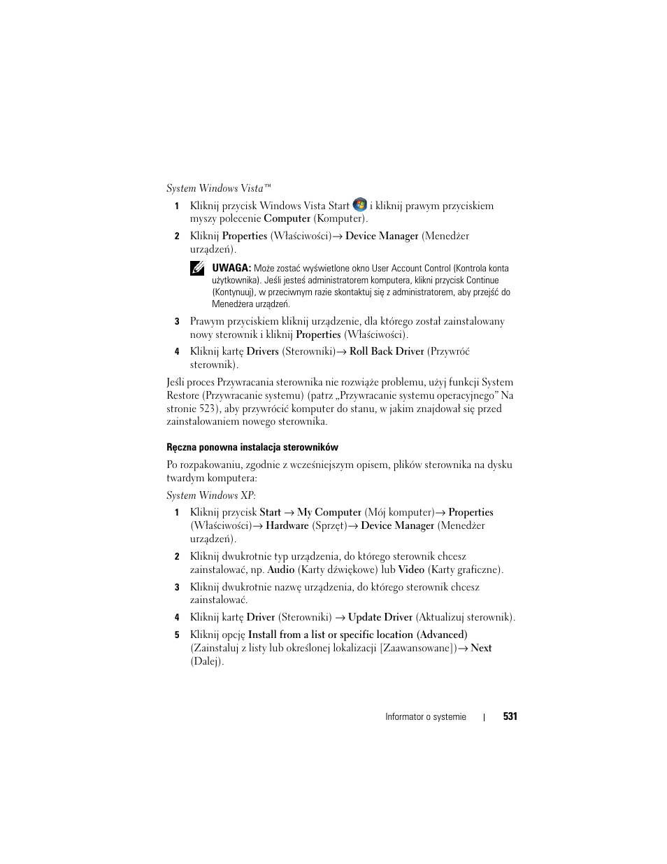 Dell OptiPlex 755 User Manual | Page 531 / 622