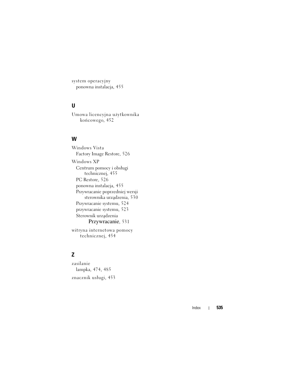 Dell OptiPlex 755 User Manual | Page 535 / 622