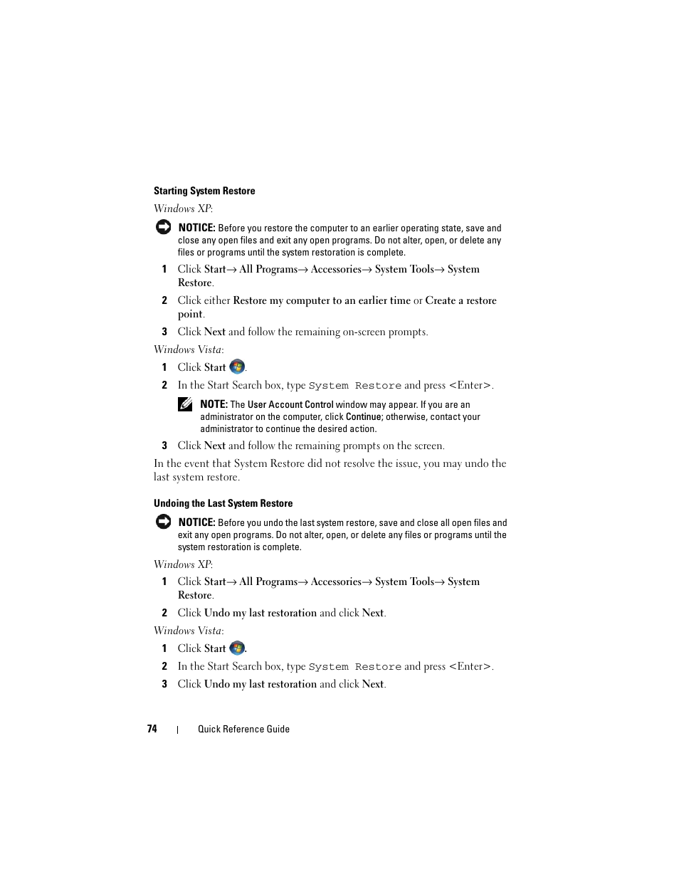 Dell OptiPlex 755 User Manual | Page 74 / 622