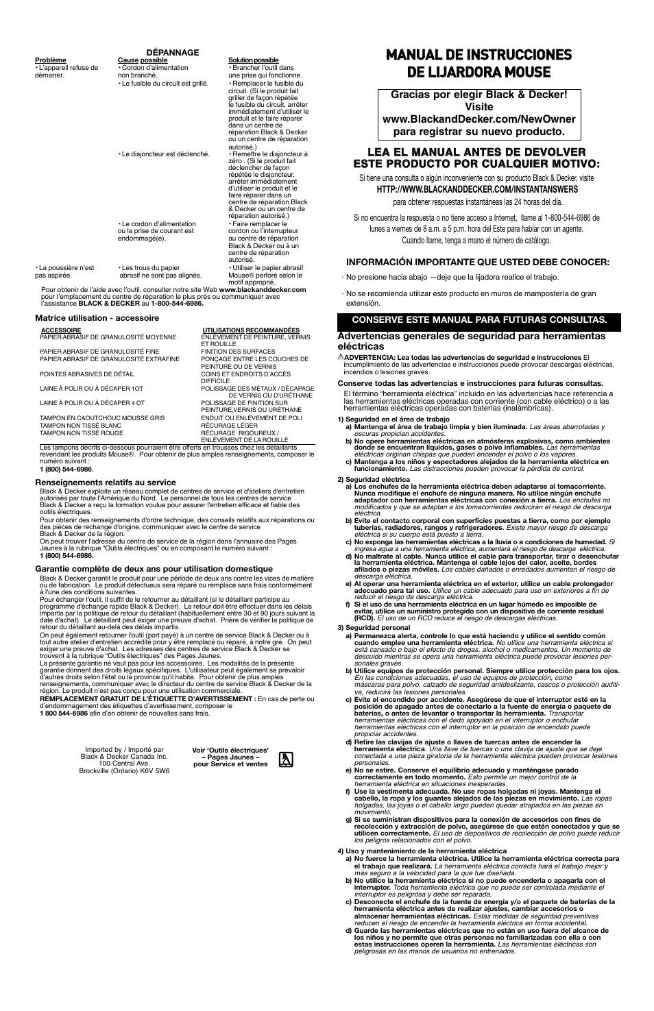 Black & Decker Mouse 90532198 User Manual | Page 5 / 7