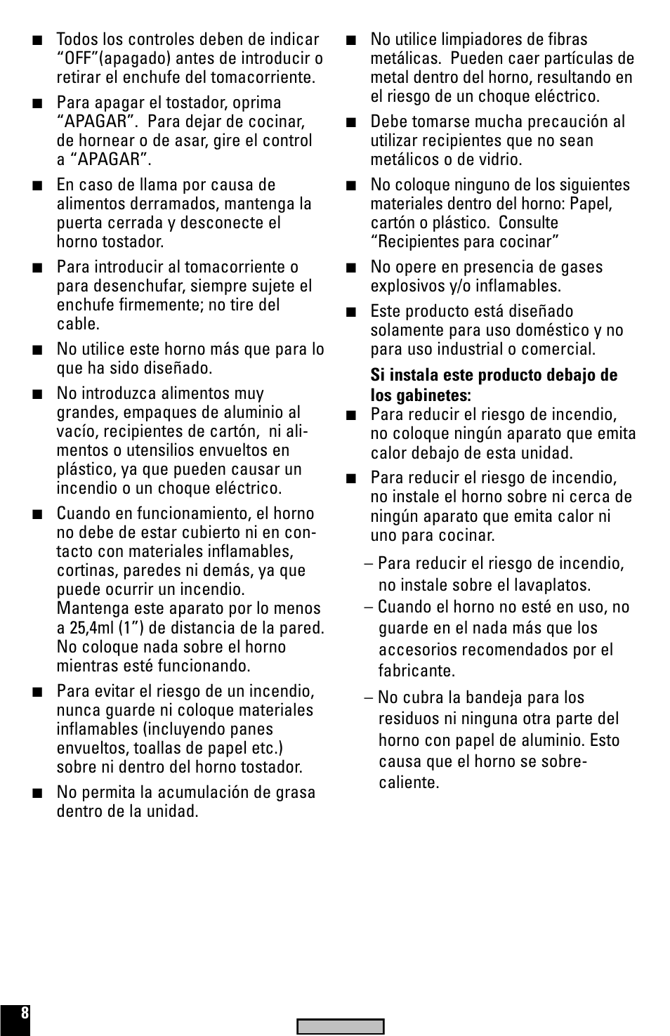 Black & Decker TRO520 User Manual | Page 8 / 20