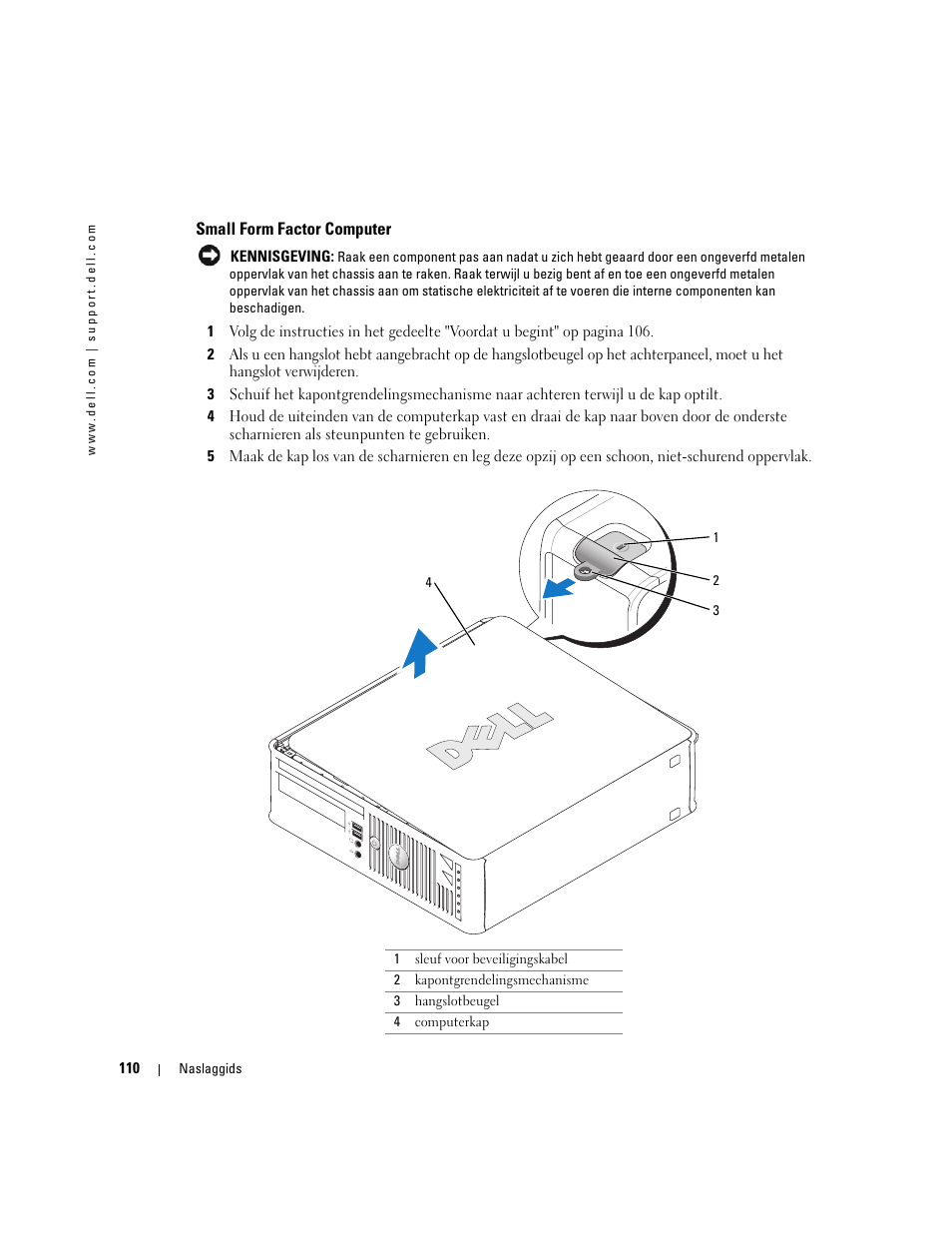 Small form factor computer | Dell OptiPlex GX520 User Manual | Page 110 / 310