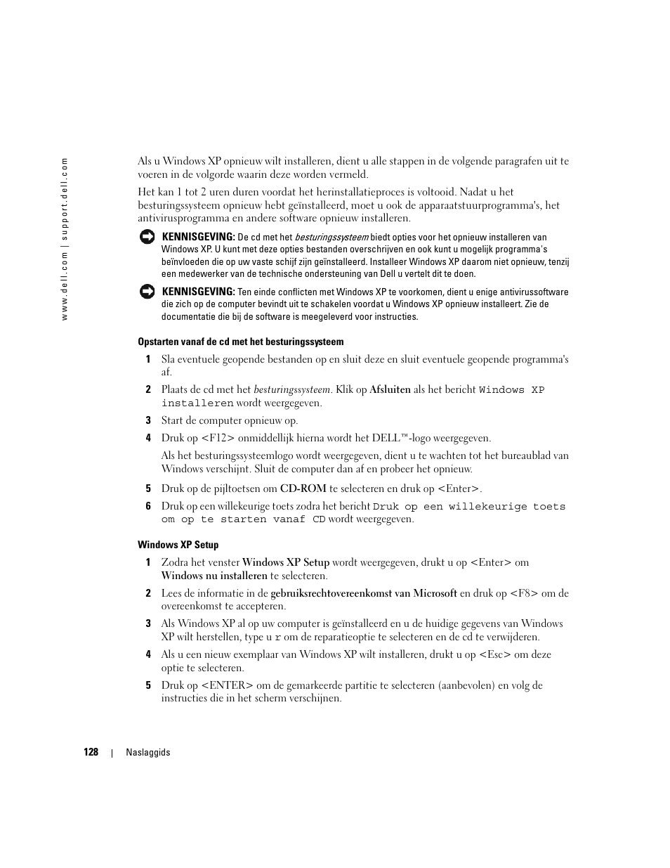 Dell OptiPlex GX520 User Manual | Page 128 / 310