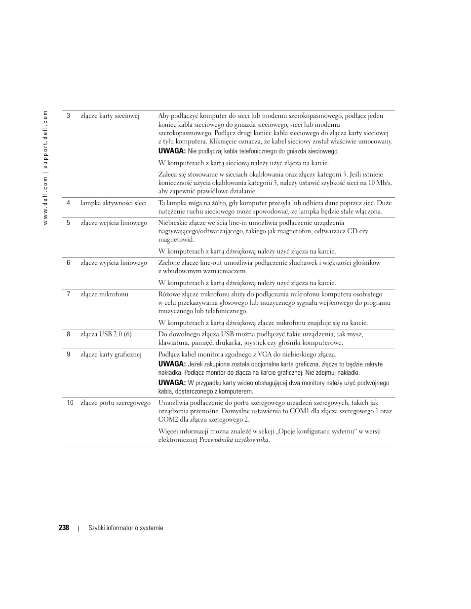 Dell OptiPlex GX520 User Manual | Page 238 / 310