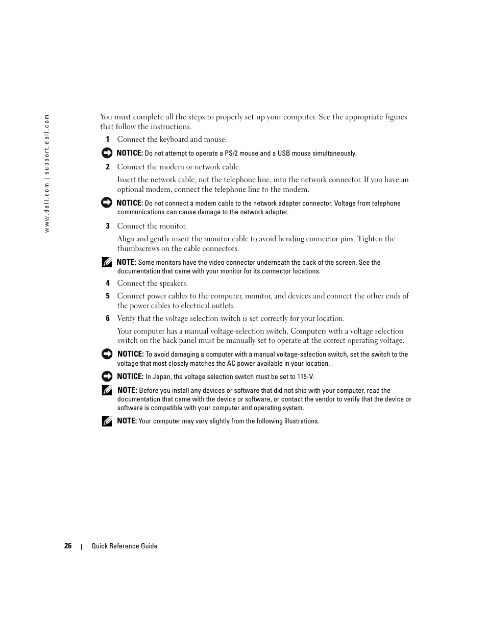Dell OptiPlex GX520 User Manual | Page 26 / 310